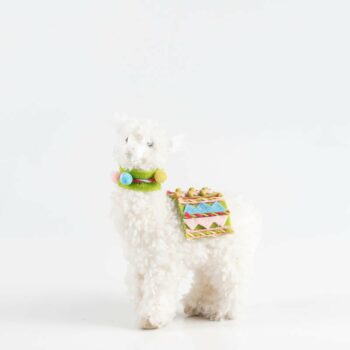 Lama décoratif en tissu pelucheux