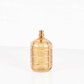 Bouteille terracotta avec bouchon lumineux