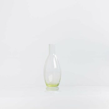 Vase fiole dégradé vert