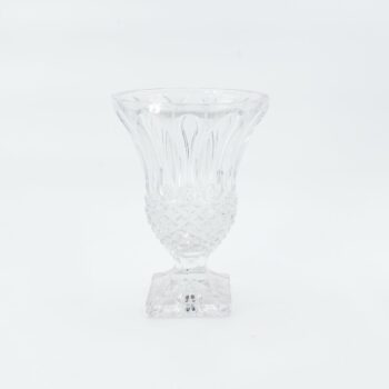 Vase vintage en V base carrée