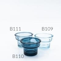 Photophore individuel bleu clair