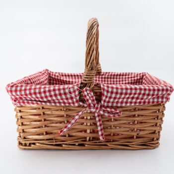 Panier en osier style pique-nique