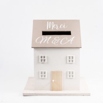 Urne maison avec cadenas