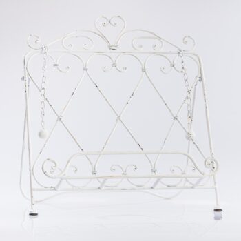 Lutrin en métal blanc