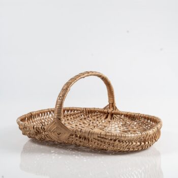 Panier plat avec anse