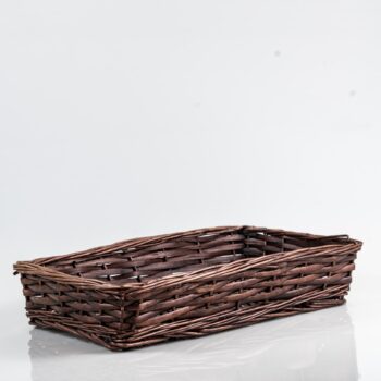 Panier plat foncé rectangulaire