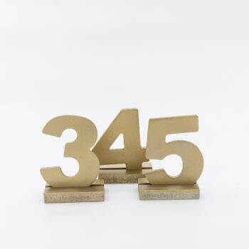 Numéro de table doré