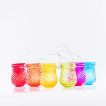 6 photophores colorés