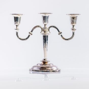 Candélabre métal 3 chandelles