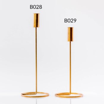 Porte chandelle moyen bronze doré