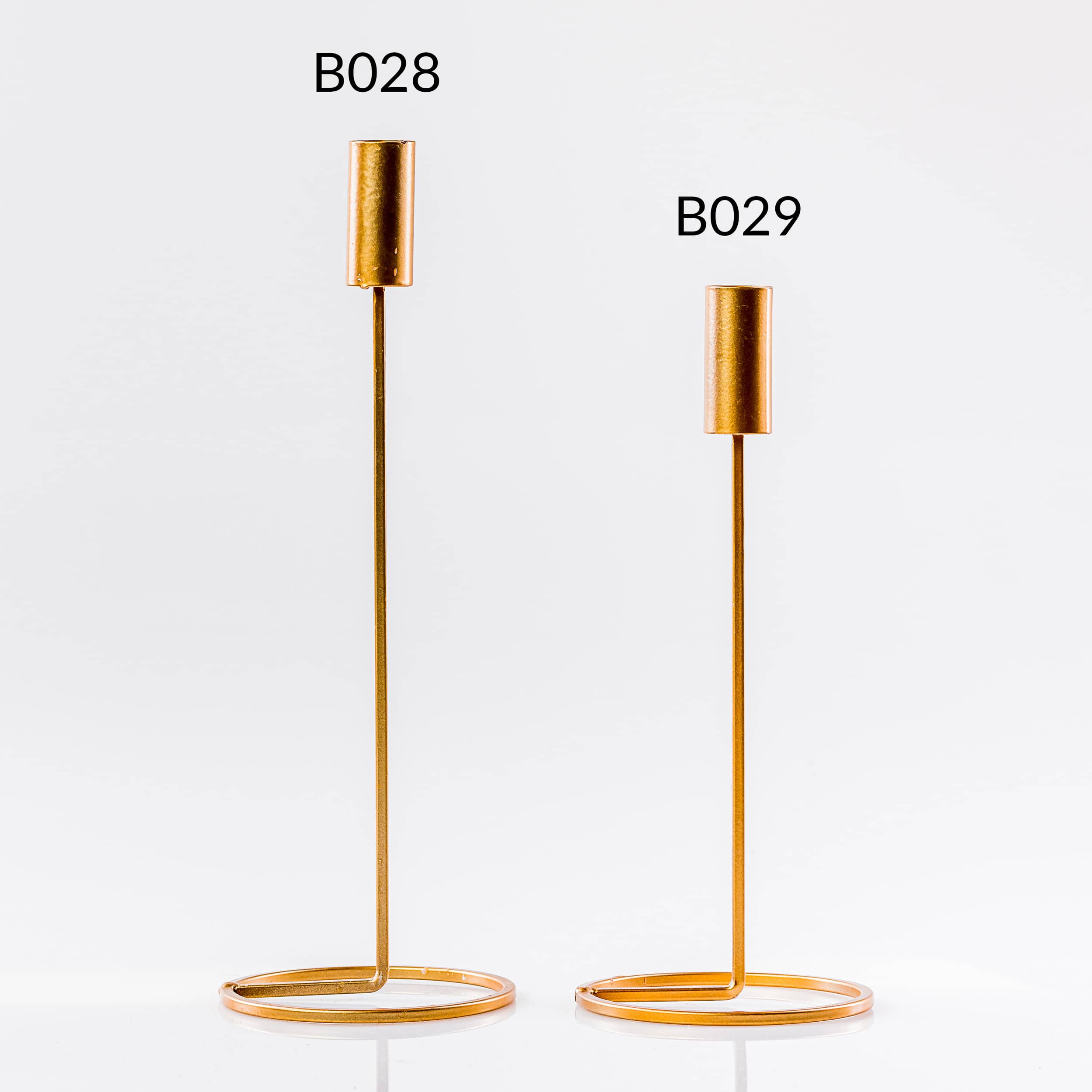 Porte chandelle moyen bronze doré