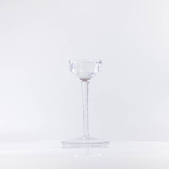 Bougeoir en verre L