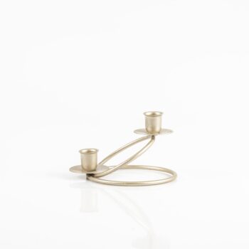 Porte chandelles sur rond doré