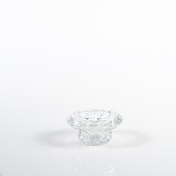 Porte chandelle en verre vintage