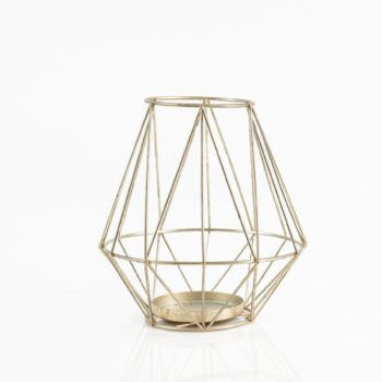 Bougeoir géométrique arrondi