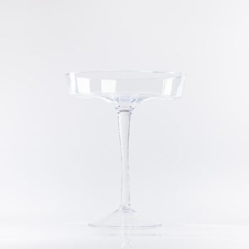 Grand plateau haut en verre