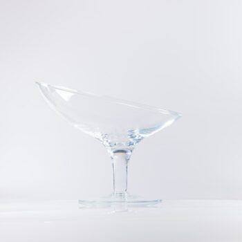 Grande bonbonnière plateau rond de biais