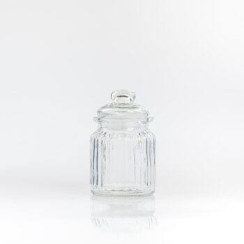 Petite bonbonnière biberon avec couvercle et arrondis