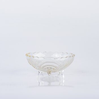 Petit bol en verre avec reliefs vintages