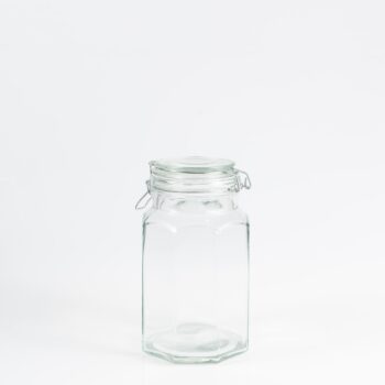 Pot avec fermeture métallique