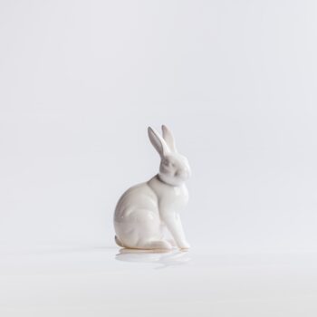 Lapin blanc porcelaine