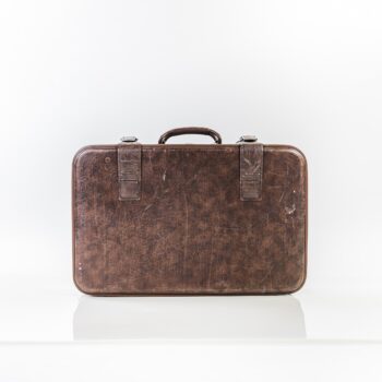 Valise vintage en cuir