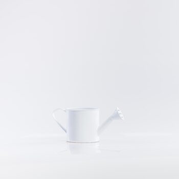 Arrosoir en métal blanc miniature