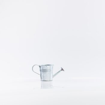 Arrosoir en métal argenté miniature