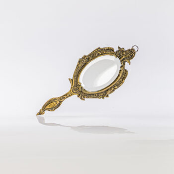 Miroir à main en bronze