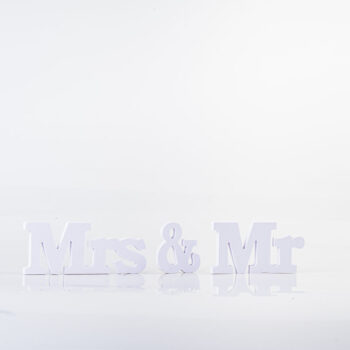 Mrs & Mr blanc en mousse