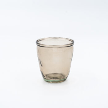 Photophore verre brun large