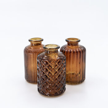 Soliflore bouteille brun rouille