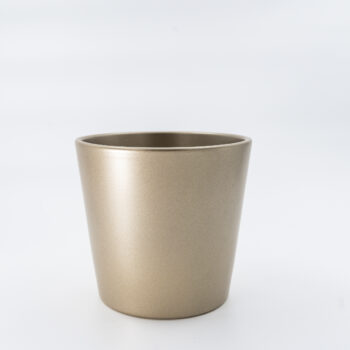Cache pot céramique doré