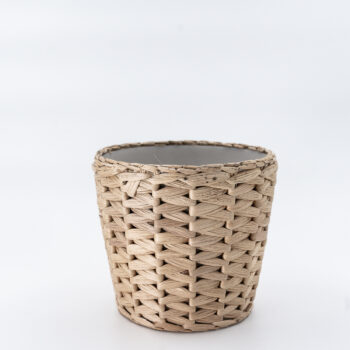 Cache pot en jonc de mer tressé