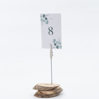 Support photo 3 rondins avec pince