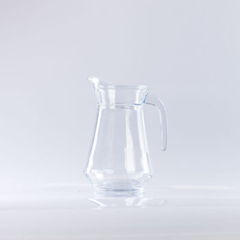 Carafe en verre forme poire 1L