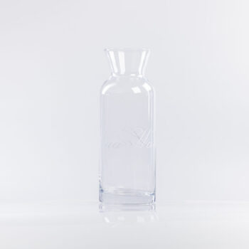 Carafe en verre "l'eau" 1L
