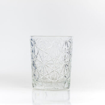 Verre vintage larges motifs géométriques