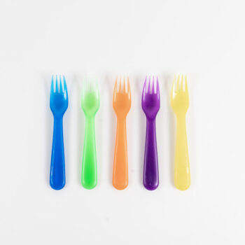 Fourchette en plastique colorée (aléatoire)