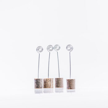 Porte photo rondin de bois