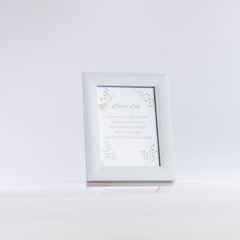 Cadre 13x18 blanc large