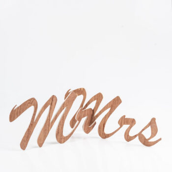Mr & Mrs en bois