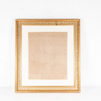 Grand cadre doré avec vitre