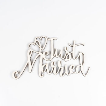 Just Married en bois décoratif