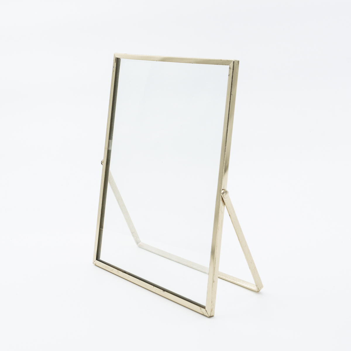 Cadre en verre et or 10x15