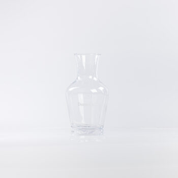 Pichet en verre M avec écriture