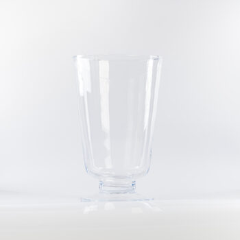 Très grand vase cylindrique évasé sur pied