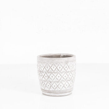 Grand cache-pot en béton gris