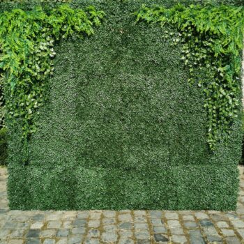 Fond en verdure artificielle