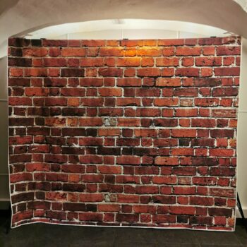 Fond effet briques en tissu